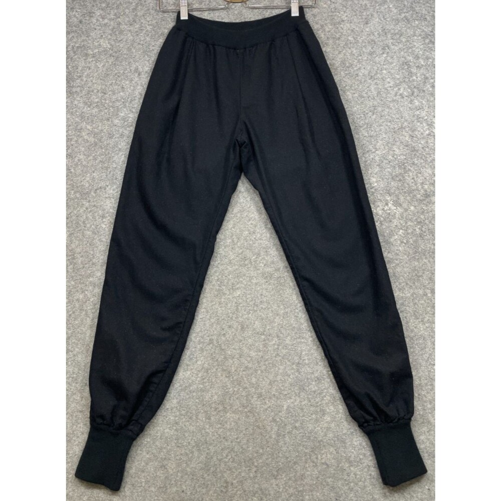 Fendi Joggers Womens 42 M Black Wool Cashmere Pants Pull On Luxury Made in Italy